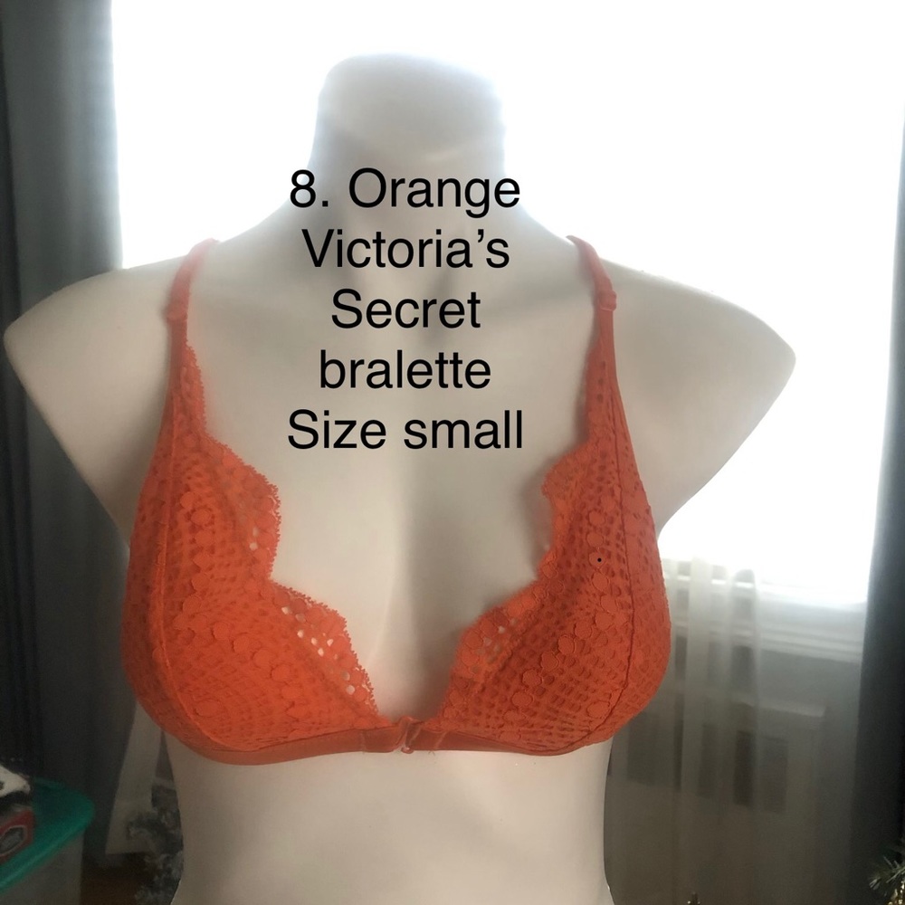 Victoria’s Secret “butterfly” orange bralette